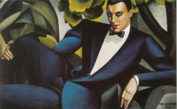 ダ・アフリート侯爵の肖像画 1925年 現代タマラ・デ・レンピッカ Oil Paintings